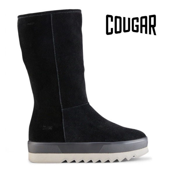 Cougar Vail Waterproof Suede Tall Boots - Picture 1 of 16